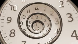 clock running backwards